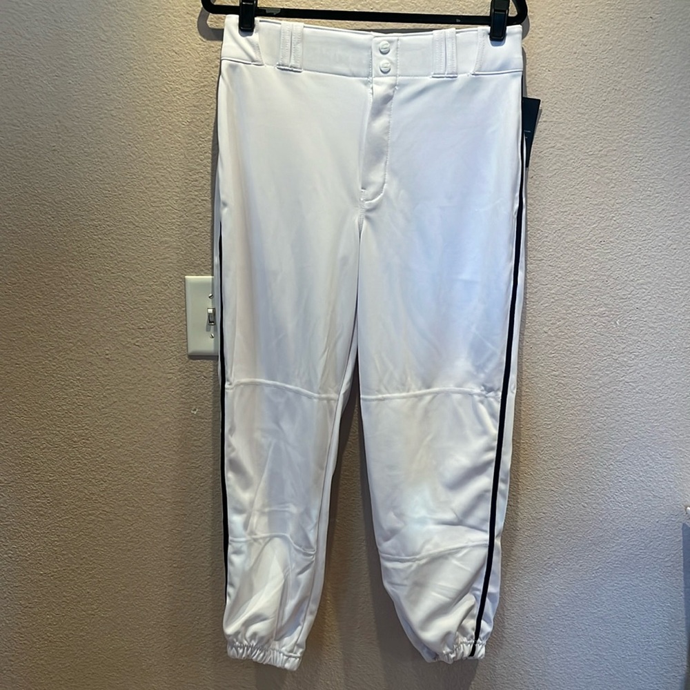 New Champro Men’s Baseball Pants White Classic Loose Fit Size Medium NWT - Picture 2 of 11